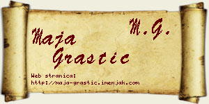 Maja Grastić vizit kartica